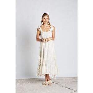 Z&L Made With Love Cream Bohemian Maxi Dress